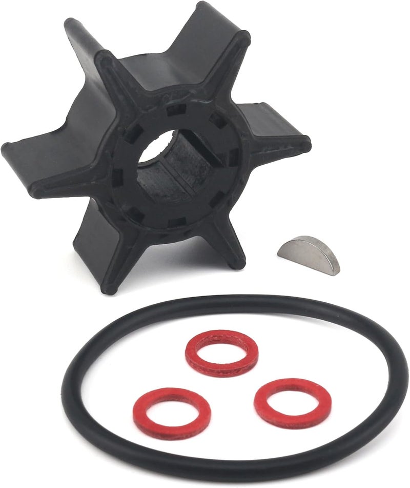 QUICKMARINE 6L2-44352 Marine Water Pump Impeller Service Kit fits Yamaha 2 Stroke 20 25 HP Boat Outboard Motor Replacement 6L2-44352-00 Sierra 18-3065 - Image 1
